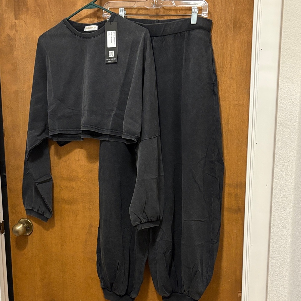 51. Galita Fashion Trendy Charcoal Jogger Set